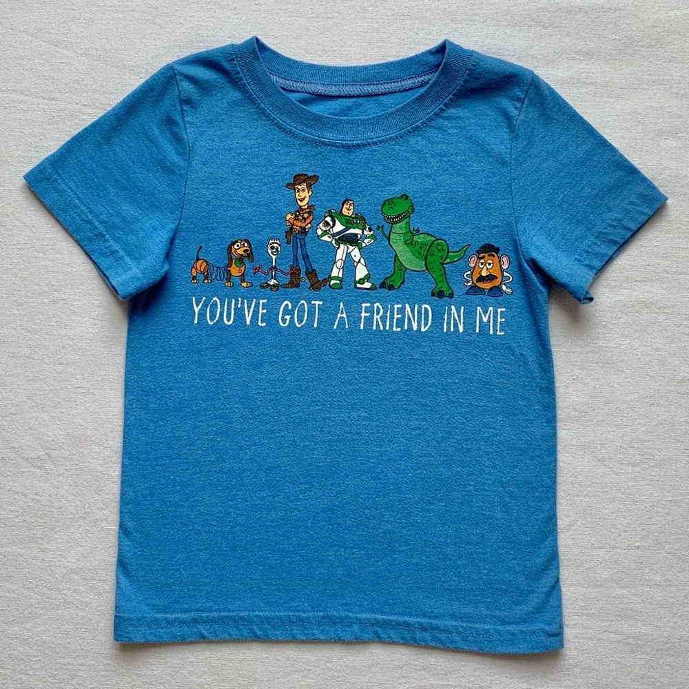 Disney Toy Story “You’ve Got a Friend in Me” Woody Rex Buzz Lightyear T-Shirt 3T